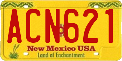 NM license plate ACN621