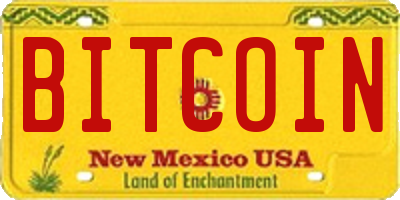 NM license plate BITCOIN