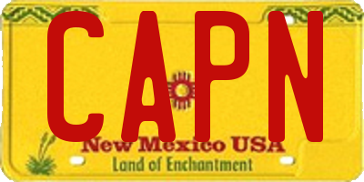 NM license plate CAPN