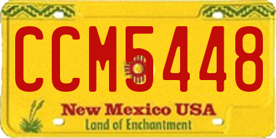 NM license plate CCM5448