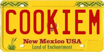 NM license plate COOKIEM