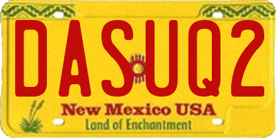 NM license plate DASUQ2