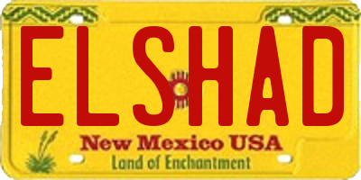 NM license plate ELSHAD