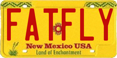 NM license plate FATFLY