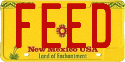 NM license plate FEED