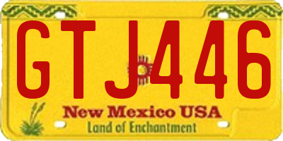 NM license plate GTJ446