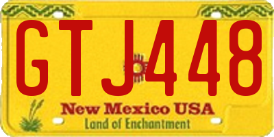 NM license plate GTJ448