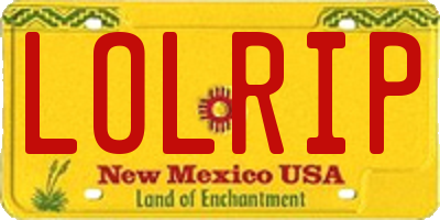 NM license plate LOLRIP