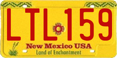 NM license plate LTL159