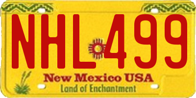 NM license plate NHL499