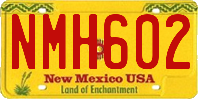 NM license plate NMH602