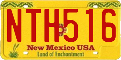 NM license plate NTH516