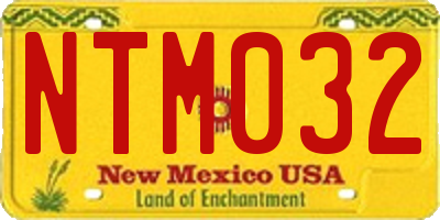 NM license plate NTM032