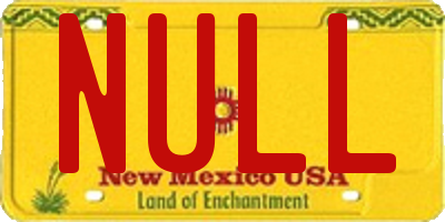 NM license plate NULL