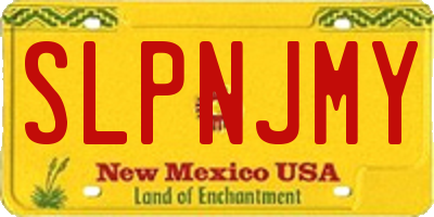 NM license plate SLPNJMY