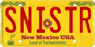 NM license plate SNISTR