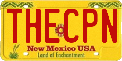 NM license plate THECPN