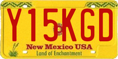 NM license plate Y15KGD