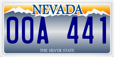 NV license plate 00A441