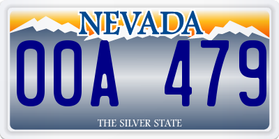 NV license plate 00A479