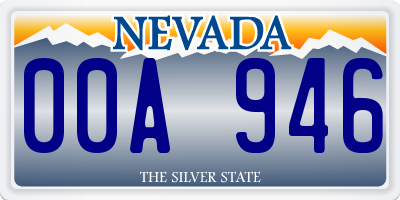 NV license plate 00A946