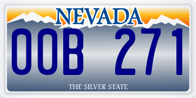 NV license plate 00B271