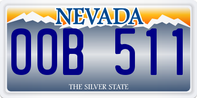 NV license plate 00B511