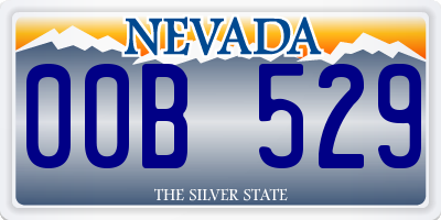 NV license plate 00B529