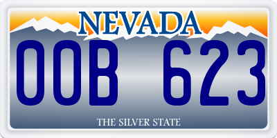 NV license plate 00B623