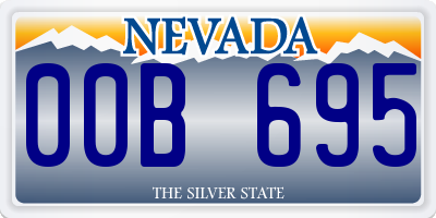 NV license plate 00B695