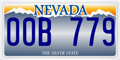 NV license plate 00B779