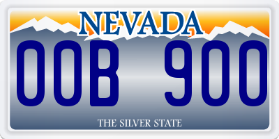 NV license plate 00B900