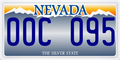 NV license plate 00C095