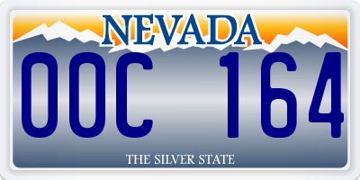 NV license plate 00C164