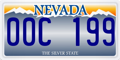 NV license plate 00C199