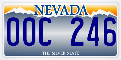 NV license plate 00C246