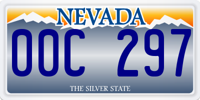 NV license plate 00C297