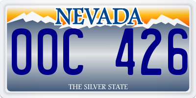 NV license plate 00C426