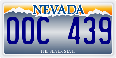 NV license plate 00C439