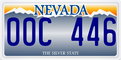 NV license plate 00C446