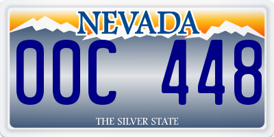 NV license plate 00C448