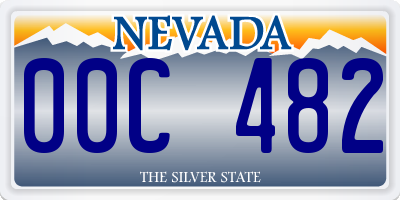 NV license plate 00C482