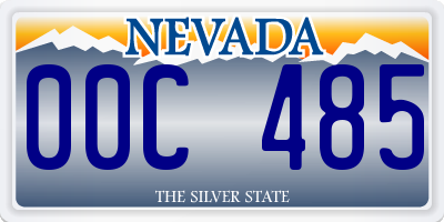 NV license plate 00C485