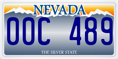 NV license plate 00C489
