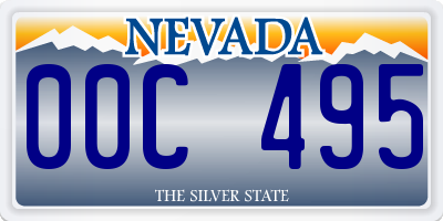 NV license plate 00C495