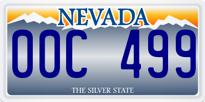 NV license plate 00C499