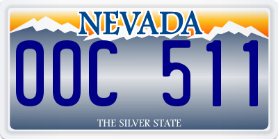 NV license plate 00C511