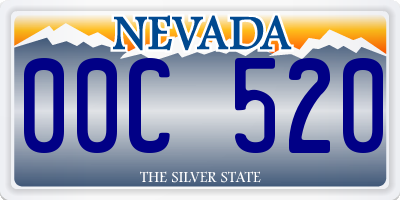 NV license plate 00C520