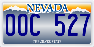 NV license plate 00C527