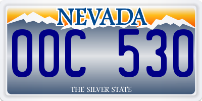 NV license plate 00C530